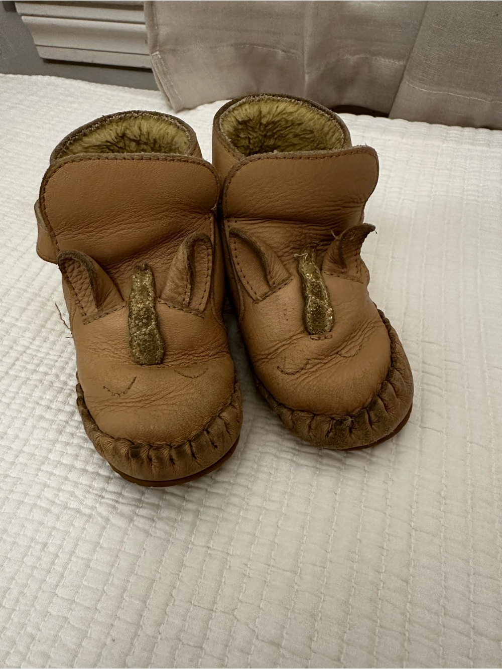 Toddler Donsje Leather unicorn 🦄 Moccasin Boots with Shearling Lining 24-30m 5.5